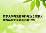 魯東大學有沒有?？茖I(yè)（魯東大學專科專業(yè)有哪些簡介介紹）