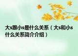 大s跟小s是什么關(guān)系（大s和小s什么關(guān)系簡(jiǎn)介介紹）