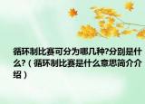 循環(huán)制比賽可分為哪幾種?分別是什么?（循環(huán)制比賽是什么意思簡介介紹）