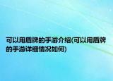 可以用盾牌的手游介紹(可以用盾牌的手游詳細情況如何)
