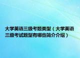 大學(xué)英語三級考題類型（大學(xué)英語三級考試題型有哪些簡介介紹）