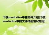 下載mediafire中的文件介紹(下載mediafire中的文件詳細(xì)情況如何)
