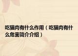 吃貓肉有什么作用（吃貓肉有什么危害簡介介紹）