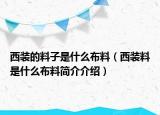 西裝的料子是什么布料（西裝料是什么布料簡介介紹）