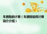車損險的計算（車損險如何計算簡介介紹）