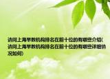 請(qǐng)問上海早教機(jī)構(gòu)排名在前十位的有哪些介紹(請(qǐng)問上海早教機(jī)構(gòu)排名在前十位的有哪些詳細(xì)情況如何)