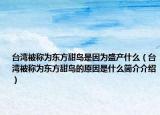 臺灣被稱為東方甜島是因為盛產(chǎn)什么（臺灣被稱為東方甜島的原因是什么簡介介紹）