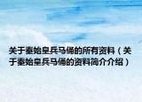 關于秦始皇兵馬俑的所有資料（關于秦始皇兵馬俑的資料簡介介紹）