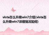 vista怎么升級win7介紹(vista怎么升級win7詳細情況如何)