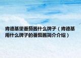 肯德基里番茄醬什么牌子（肯德基用什么牌子的番茄醬簡介介紹）