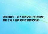 劍靈時裝補(bǔ)丁別人能看見嗎介紹(劍靈時裝補(bǔ)丁別人能看見嗎詳細(xì)情況如何)
