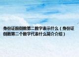 身份證前倒數(shù)第二數(shù)字表示什么（身份證倒數(shù)第二個(gè)數(shù)字代表什么簡(jiǎn)介介紹）