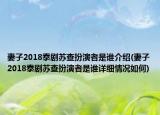 妻子2018泰劇蘇查扮演者是誰介紹(妻子2018泰劇蘇查扮演者是誰詳細情況如何)