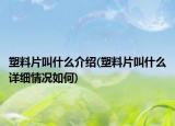 塑料片叫什么介紹(塑料片叫什么詳細(xì)情況如何)