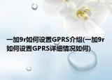 一加9r如何設(shè)置GPRS介紹(一加9r如何設(shè)置GPRS詳細(xì)情況如何)