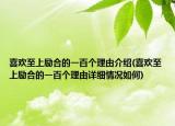 喜歡至上勵合的一百個理由介紹(喜歡至上勵合的一百個理由詳細情況如何)