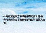林青霞演的東方不敗是哪部電影介紹(林青霞演的東方不敗是哪部電影詳細情況如何)