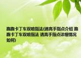 跑跑卡丁車雙噴指法(請高手指點介紹 跑跑卡丁車雙噴指法 請高手指點詳細情況如何)