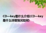 CD—key是什么介紹(CD—key是什么詳細(xì)情況如何)