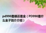 pd990是銀還是金（PD990是什么金子簡(jiǎn)介介紹）