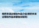 柳巖參演過哪些作品介紹(柳巖參演過哪些作品詳細(xì)情況如何)