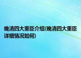 晚清四大重臣介紹(晚清四大重臣詳細(xì)情況如何)