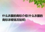 什么衣服的商標介紹(什么衣服的商標詳細情況如何)