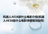 機(jī)器人AE16是什么電影介紹(機(jī)器人AE16是什么電影詳細(xì)情況如何)