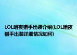 LOL暗夜獵手出裝介紹(LOL暗夜獵手出裝詳細情況如何)