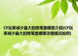 CF玩家減少最大的敗筆是哪里介紹(CF玩家減少最大的敗筆是哪里詳細(xì)情況如何)