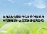 陳月末和張檬是什么關系介紹(陳月末和張檬是什么關系詳細情況如何)