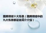 圖騰領域十大煉獸（圖騰領域中的九大煉獸都是誰簡介介紹）