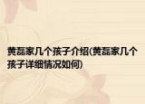 黃磊家?guī)讉€(gè)孩子介紹(黃磊家?guī)讉€(gè)孩子詳細(xì)情況如何)