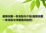 魔獸改圖一條龍指令介紹(魔獸改圖一條龍指令詳細情況如何)