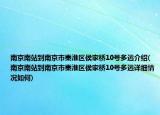 南京南站到南京市秦淮區(qū)侯家橋10號多遠介紹(南京南站到南京市秦淮區(qū)侯家橋10號多遠詳細情況如何)