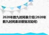 2020年數(shù)九時(shí)間表介紹(2020年數(shù)九時(shí)間表詳細(xì)情況如何)