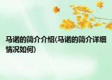 馬諾的簡介介紹(馬諾的簡介詳細(xì)情況如何)