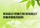 怒龍戰(zhàn)記3攻略介紹(怒龍戰(zhàn)記3攻略詳細(xì)情況如何)