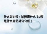 什么叫bl鎖（bl鎖是什么 BL鎖是什么意思簡(jiǎn)介介紹）