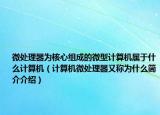 微處理器為核心組成的微型計算機屬于什么計算機（計算機微處理器又稱為什么簡介介紹）