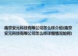 南京安元科技有限公司怎么樣介紹(南京安元科技有限公司怎么樣詳細情況如何)