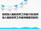 如何加入我的世界工作室介紹(如何加入我的世界工作室詳細情況如何)
