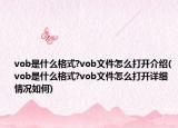 vob是什么格式?vob文件怎么打開(kāi)介紹(vob是什么格式?vob文件怎么打開(kāi)詳細(xì)情況如何)