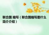 聯(lián)合國 縮寫（聯(lián)合國縮寫是什么簡介介紹）