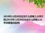 2015年11月28日出生什么時(shí)候上小學(xué)介紹(2015年11月28日出生什么時(shí)候上小學(xué)詳細(xì)情況如何)