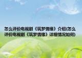 怎么評價電視劇《筑夢情緣》介紹(怎么評價電視劇《筑夢情緣》詳細(xì)情況如何)