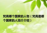 梵高哪個國家的人物（梵高是哪個國家的人簡介介紹）