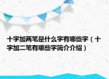 十字加兩筆是什么字有哪些字（十字加二筆有哪些字簡介介紹）