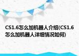 CS1.6怎么加機器人介紹(CS1.6怎么加機器人詳細情況如何)