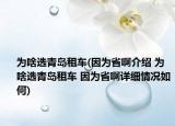 為啥選青島租車(因?yàn)槭“〗榻B 為啥選青島租車 因?yàn)槭“≡敿?xì)情況如何)